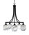 Toltec Lighting - 3415-MB-4819 - Five Light Chandelier - Paramount - Matte Black