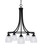 Toltec Lighting - 3415-MB-500 - Five Light Chandelier - Paramount - Matte Black
