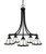 Toltec Lighting - 3415-MB-9125 - Five Light Chandelier - Paramount - Matte Black