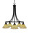 Toltec Lighting - 3415-MB-9415 - Five Light Chandelier - Paramount - Matte Black