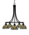 Toltec Lighting - 3415-MB-9905 - Five Light Chandelier - Paramount - Matte Black