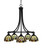 Toltec Lighting - 3415-MB-9945 - Five Light Chandelier - Paramount - Matte Black