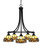 Toltec Lighting - 3415-MB-9975 - Five Light Chandelier - Paramount - Matte Black