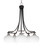 Toltec Lighting - 3415-MBBN-212 - Five Light Chandelier - Paramount - Matte Black & Brushed Nickel