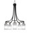 Toltec Lighting - 3415-MBBN-3001 - Five Light Chandelier - Paramount - Matte Black & Brushed Nickel