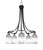 Toltec Lighting - 3415-MBBN-3009 - Five Light Chandelier - Paramount - Matte Black & Brushed Nickel