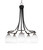 Toltec Lighting - 3415-MBBN-4021 - Five Light Chandelier - Paramount - Matte Black & Brushed Nickel