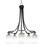 Toltec Lighting - 3415-MBBN-4061 - Five Light Chandelier - Paramount - Matte Black & Brushed Nickel