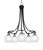 Toltec Lighting - 3415-MBBN-4101 - Five Light Chandelier - Paramount - Matte Black & Brushed Nickel