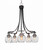Toltec Lighting - 3415-MBBN-4102 - Five Light Chandelier - Paramount - Matte Black & Brushed Nickel