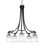Toltec Lighting - 3415-MBBN-460 - Five Light Chandelier - Paramount - Matte Black & Brushed Nickel
