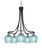 Toltec Lighting - 3415-MBBN-4605 - Five Light Chandelier - Paramount - Matte Black & Brushed Nickel