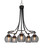 Toltec Lighting - 3415-MBBN-5112 - Five Light Chandelier - Paramount - Matte Black & Brushed Nickel