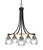 Toltec Lighting - 3415-MBBR-500 - Five Light Chandelier - Paramount - Matte Black & Brass