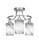 Toltec Lighting - 3417-BN-3009 - Three Light Semi-Flush Mount - Paramount - Brushed Nickel