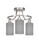 Toltec Lighting - 3417-BN-4062 - Three Light Semi-Flush Mount - Paramount - Brushed Nickel