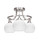 Toltec Lighting - 3417-BN-4101 - Three Light Semi-Flush Mount - Paramount - Brushed Nickel