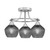 Toltec Lighting - 3417-BN-4622 - Three Light Semi-Flush Mount - Paramount - Brushed Nickel