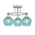 Toltec Lighting - 3417-BN-4625 - Three Light Semi-Flush Mount - Paramount - Brushed Nickel