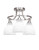 Toltec Lighting - 3417-BN-4761 - Three Light Semi-Flush Mount - Paramount - Brushed Nickel