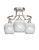 Toltec Lighting - 3417-BN-4811 - Three Light Semi-Flush Mount - Paramount - Brushed Nickel