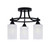 Toltec Lighting - 3417-MB-3001 - Three Light Semi-Flush Mount - Paramount - Matte Black