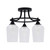 Toltec Lighting - 3417-MB-4250 - Three Light Semi-Flush Mount - Paramount - Matte Black
