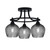 Toltec Lighting - 3417-MB-4602 - Three Light Semi-Flush Mount - Paramount - Matte Black