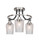 Toltec Lighting - 3417-MBBN-4250 - Three Light Semi-Flush Mount - Paramount - Matte Black & Brushed Nickel