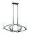 George Kovacs - P1496-712 - Six Light Island Pendant - Traveler - Sand Coal and Brushed Nickel