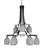 Toltec Lighting - 3419-MBBN-4022 - Nine Light Chandelier - Paramount - Matte Black & Brushed Nickel