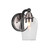 Toltec Lighting - 3421-MBBN-210 - One Light Wall Sconce - Paramount - Matte Black & Brushed Nickel