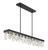 George Kovacs - P1498-66A-L - LED Island Pendant - Artic Glacier - Coal Black