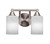 Toltec Lighting - 3422-BN-3001 - Two Light Bath Bar - Paramount - Brushed Nickel