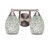 Toltec Lighting - 3422-BN-4165 - Two Light Bath Bar - Paramount - Brushed Nickel