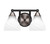 Toltec Lighting - 3422-MBBN-4761 - Two Light Bath Bar - Paramount - Matte Black & Brushed Nickel