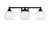 Toltec Lighting - 3423-MB-4101 - Three Light Bath Bar - Paramount - Matte Black