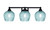Toltec Lighting - 3423-MB-4605 - Three Light Bath Bar - Paramount - Matte Black