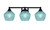 Toltec Lighting - 3423-MB-4625 - Three Light Bath Bar - Paramount - Matte Black