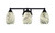 Toltec Lighting - 3423-MB-5054 - Three Light Bath Bar - Paramount - Matte Black
