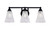 Toltec Lighting - 3423-MB-729 - Three Light Bath Bar - Paramount - Matte Black