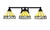 Toltec Lighting - 3423-MB-9405 - Three Light Bath Bar - Paramount - Matte Black