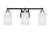Toltec Lighting - 3423-MBBN-4061 - Three Light Bath Bar - Paramount - Matte Black & Brushed Nickel