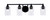 Toltec Lighting - 3424-MB-300 - Four Light Bath Bar - Paramount - Matte Black