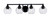Toltec Lighting - 3424-MB-4102 - Four Light Bath Bar - Paramount - Matte Black