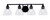 Toltec Lighting - 3424-MB-4760 - Four Light Bath Bar - Paramount - Matte Black