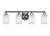 Toltec Lighting - 3424-MBBN-310 - Four Light Bath Bar - Paramount - Matte Black & Brushed Nickel