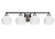 Toltec Lighting - 3424-MBBN-4101 - Four Light Bath Bar - Paramount - Matte Black & Brushed Nickel