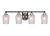Toltec Lighting - 3424-MBBN-4250 - Four Light Bath Bar - Paramount - Matte Black & Brushed Nickel