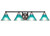 Toltec Lighting - 3424-MBBN-458 - Four Light Bath Bar - Paramount - Matte Black & Brushed Nickel